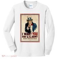 Uncle Sam I Want You World War 2 Kids Long Sleeve Shirt thumb 0