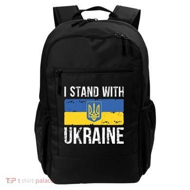 Ukrainians Support I Stand With Ukraine Flag Tees Cool Gift Backpack