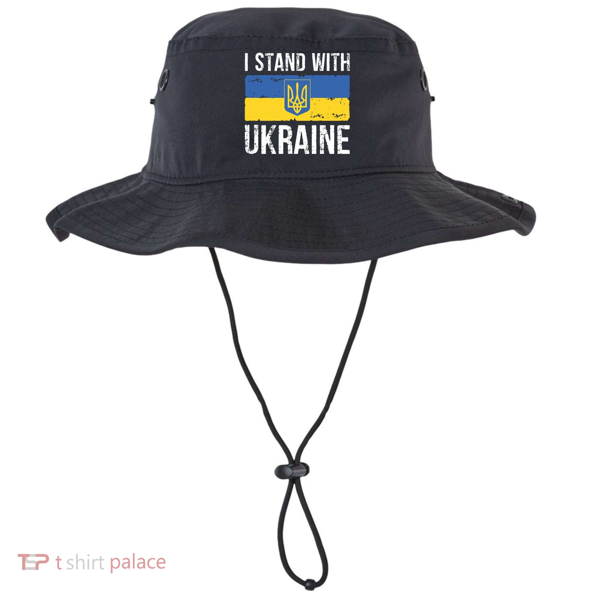 Ukrainians Support I Stand With Ukraine Flag Tees Cool Gift Bucket Hat