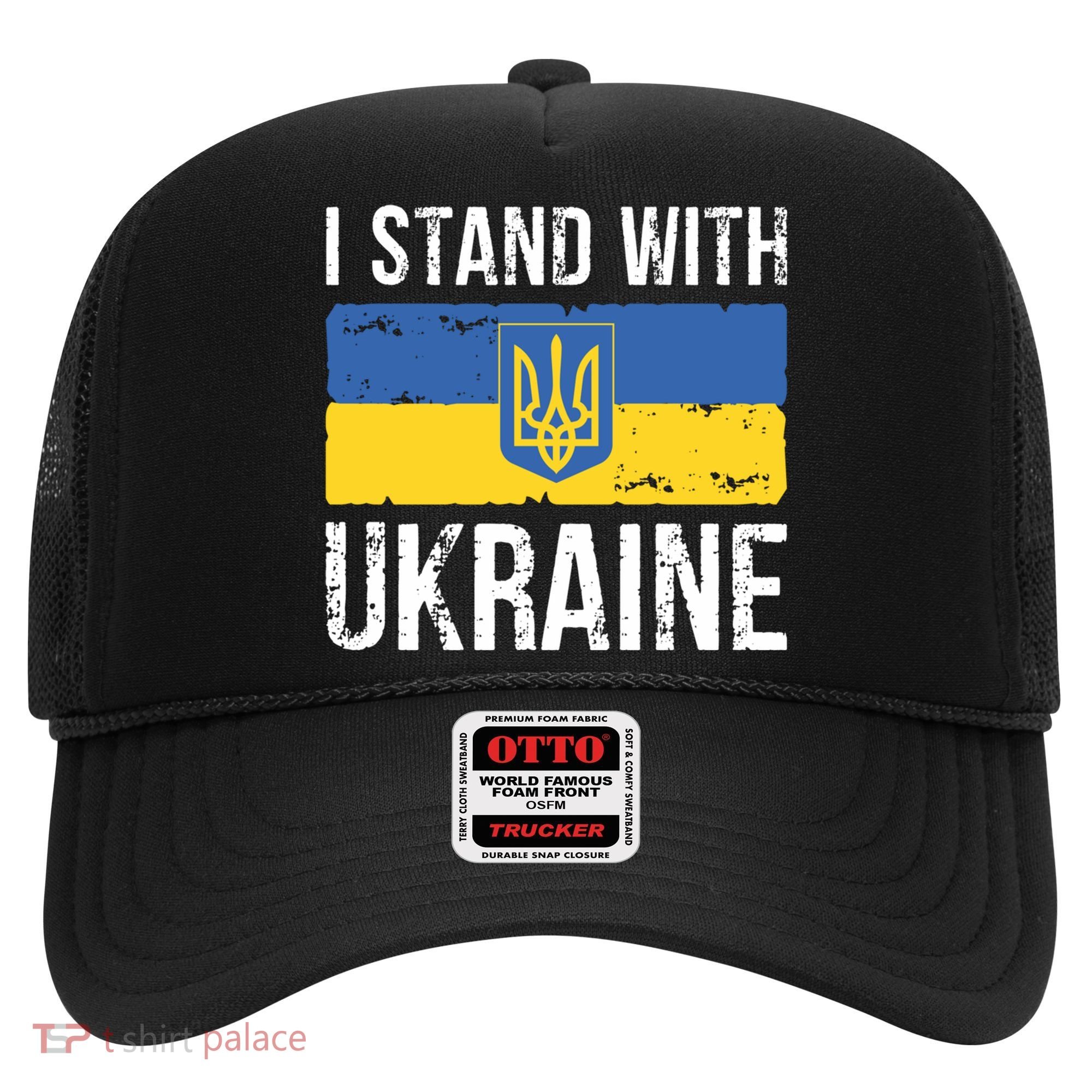 Ukrainians Support I Stand With Ukraine Flag Tees Cool Gift Hat
