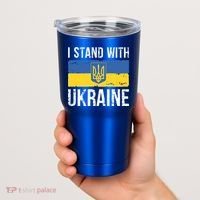 Ukrainians Support I Stand With Ukraine Flag Tees Cool Gift Tumbler thumb 2