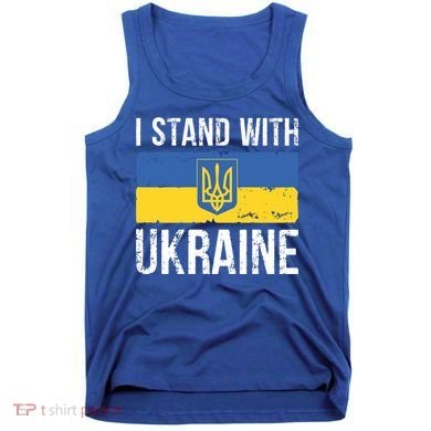 Ukrainians Support I Stand With Ukraine Flag Tees Cool Gift Tank Top