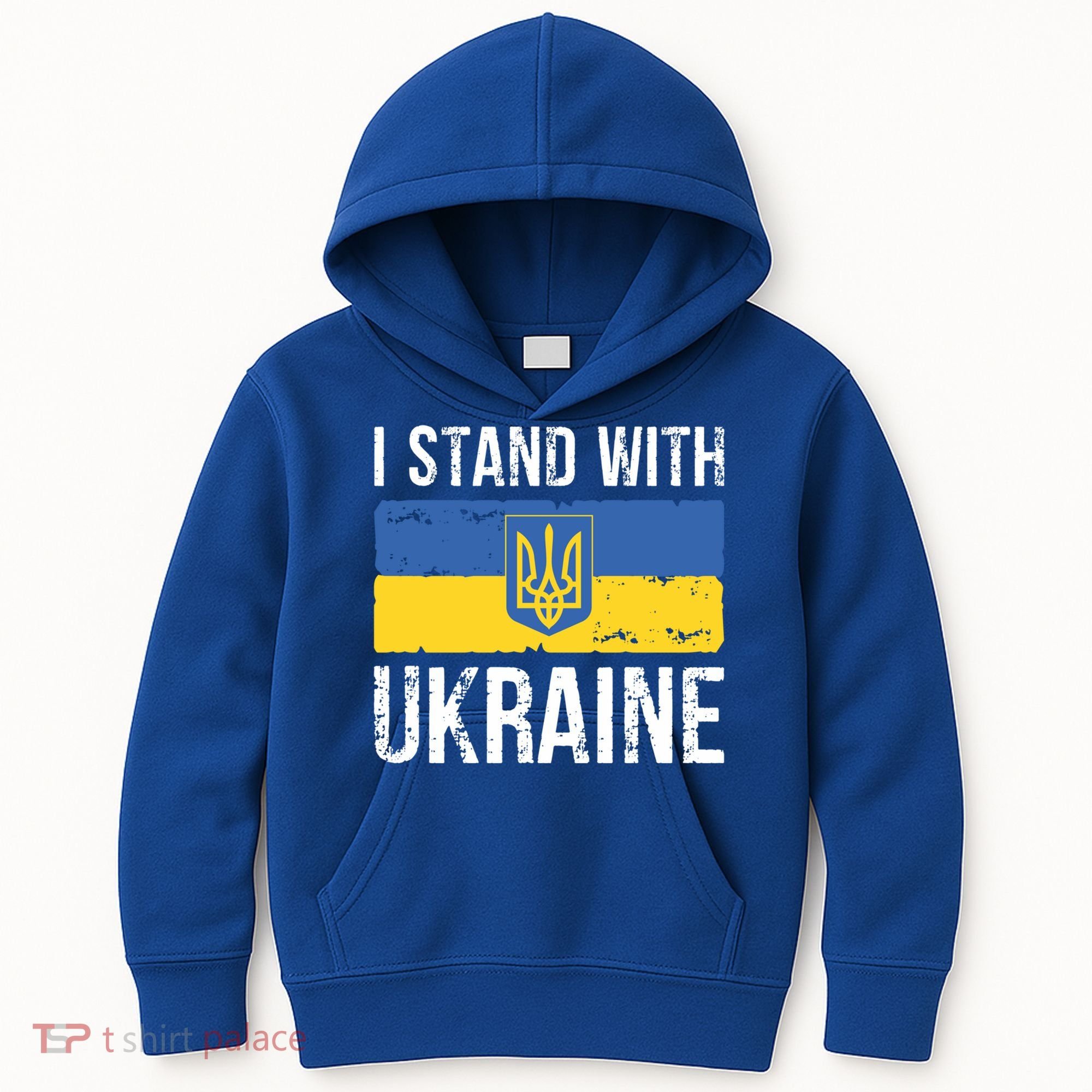 Ukrainians Support I Stand With Ukraine Flag Tees Cool Gift Kids Hoodie