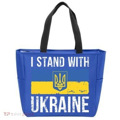 Ukrainians Support I Stand With Ukraine Flag Tees Cool Gift Tote Bag