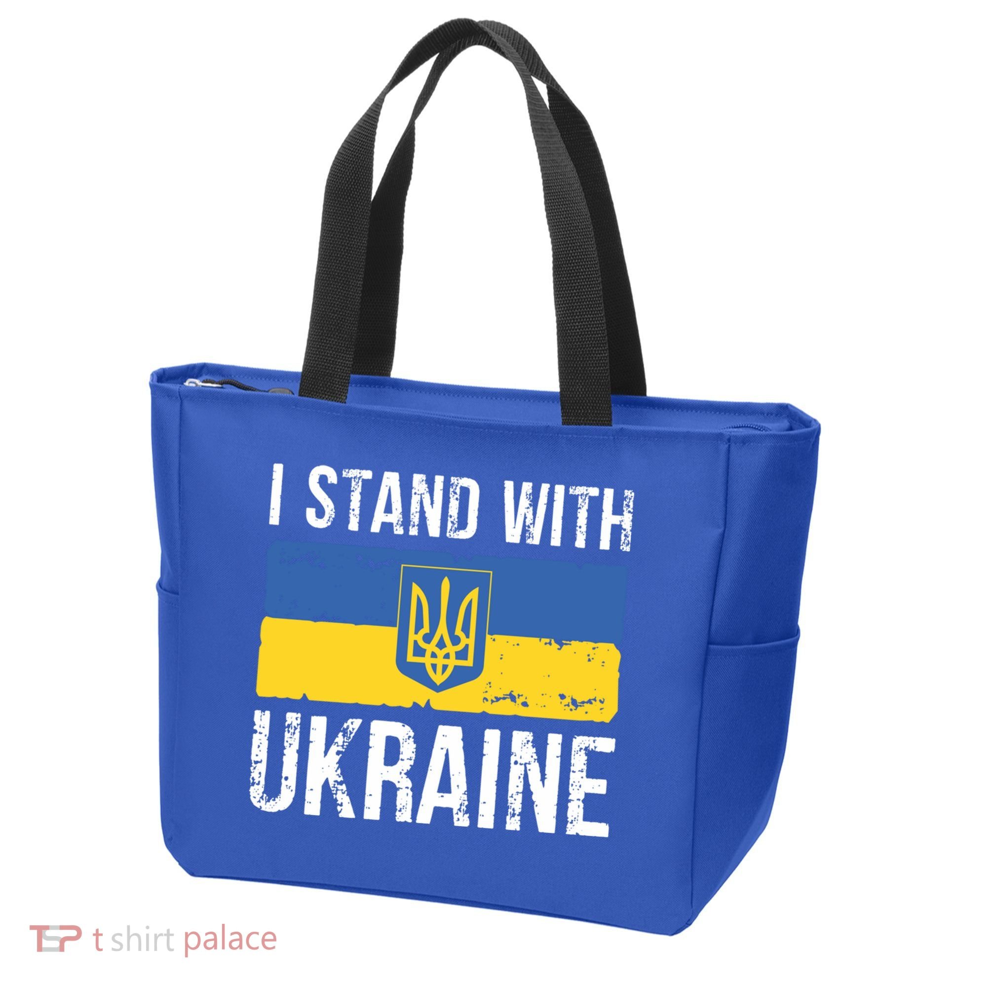 Ukrainians Support I Stand With Ukraine Flag Tees Cool Gift Tote Bag