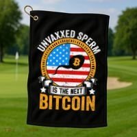 Unvaxxed Sperm Is The Next Bitcoin Golf Towel thumb 1