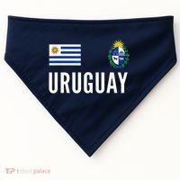 Uruguay Soccer Jersey Football Fan Support USA-Made Doggie Bandana thumb 0