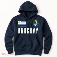 Uruguay Soccer Jersey Football Fan Support Hoodie thumb 0