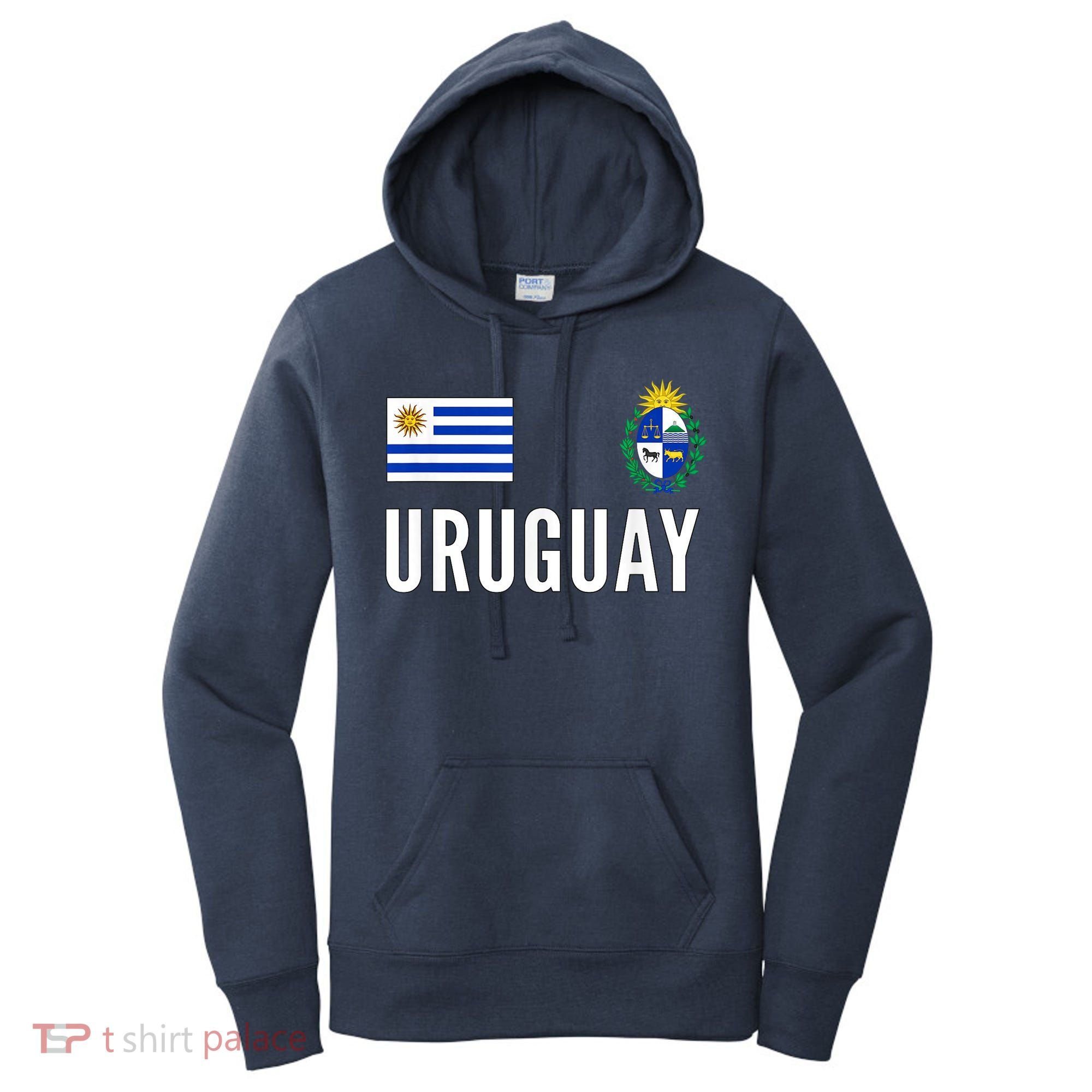 Uruguay Soccer Jersey Football Fan Support Women's Hoodie