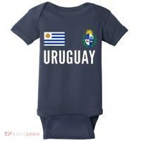 Uruguay Soccer Jersey Football Fan Support Baby Bodysuit thumb 0