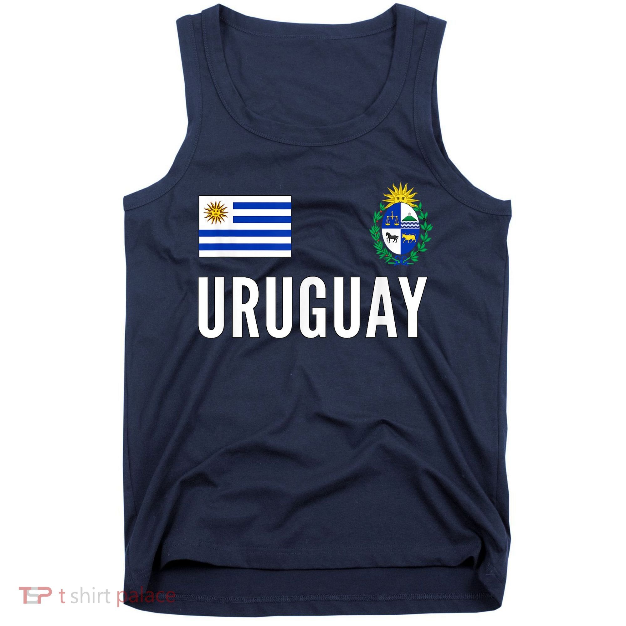 Uruguay Soccer Jersey Football Fan Support Tank Top