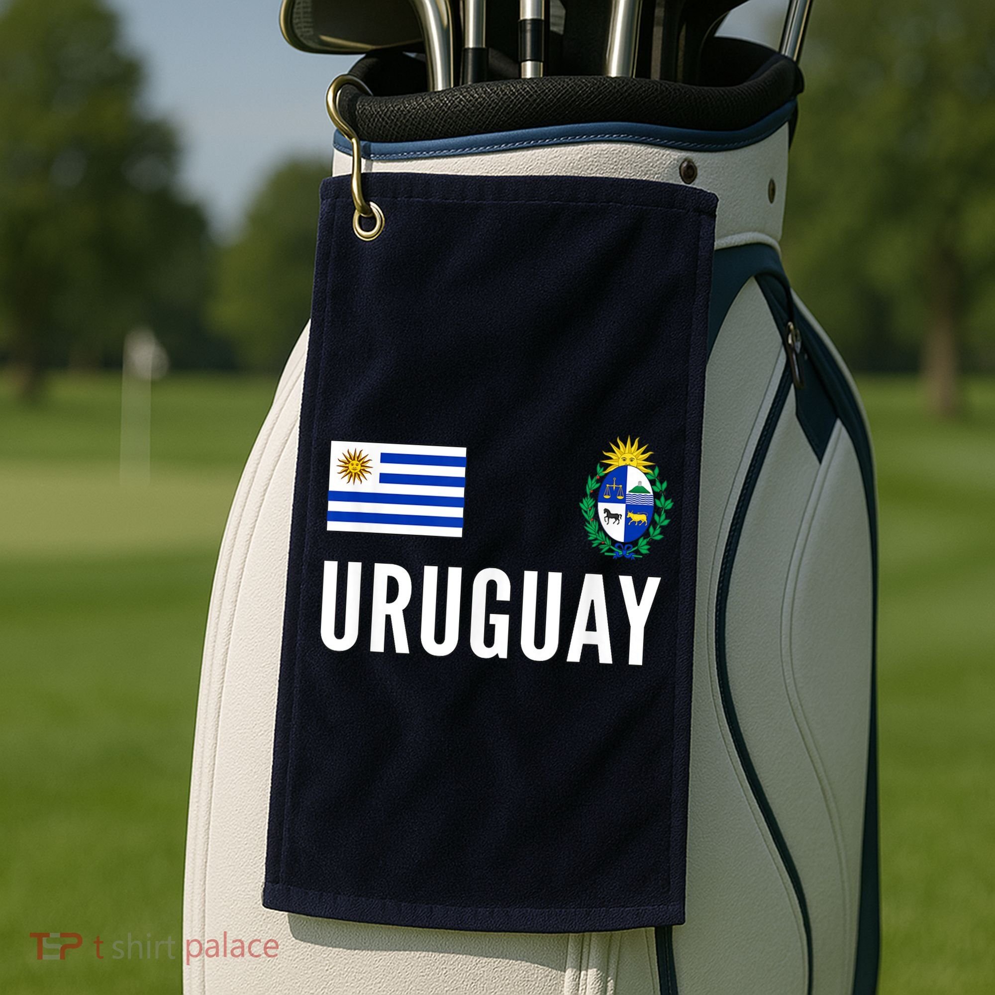 Uruguay Soccer Jersey Football Fan Support Golf Towel