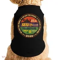 Union Strog Labor Movement UTLA Doggie Tank thumb 0