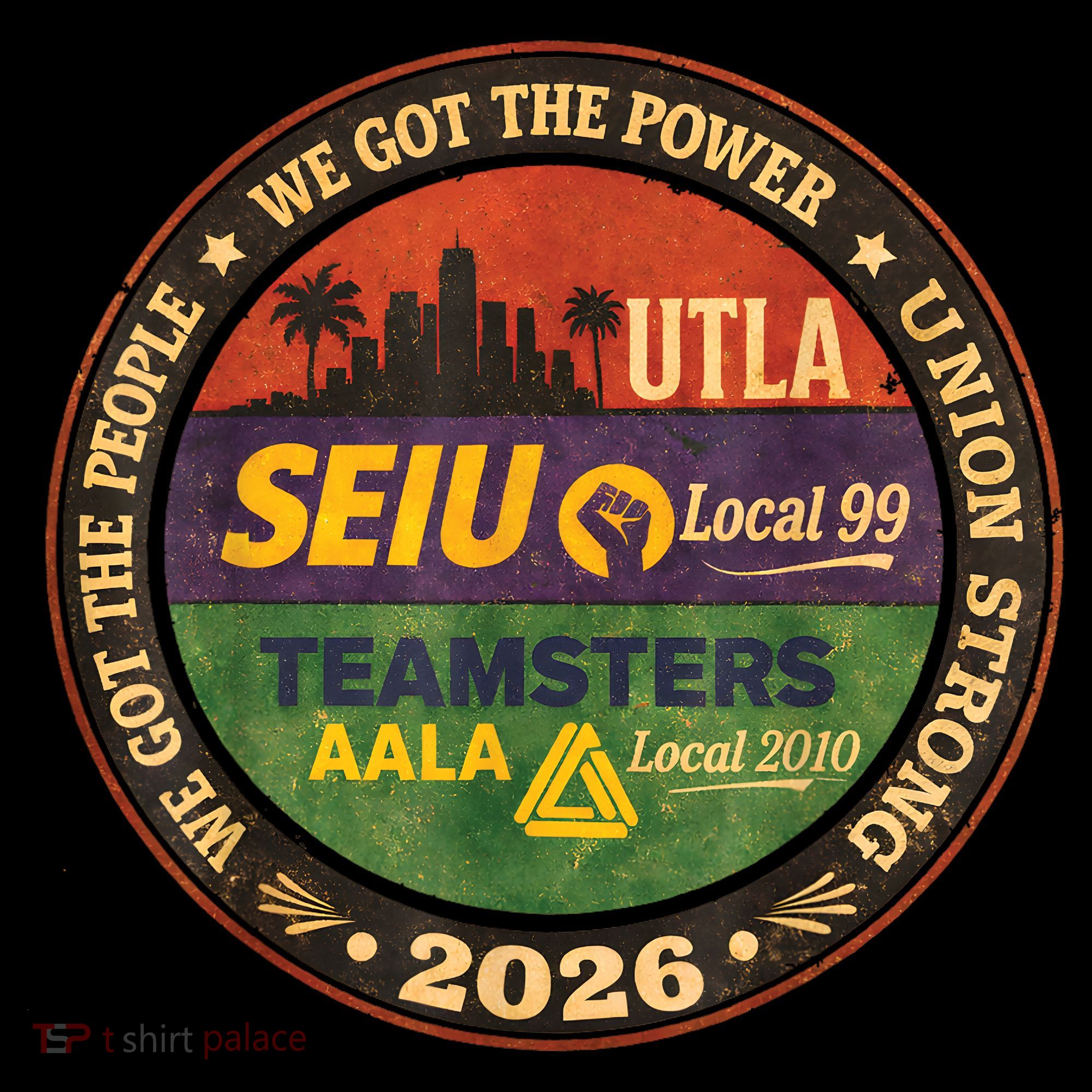 Union Strog Labor Movement UTLA Button