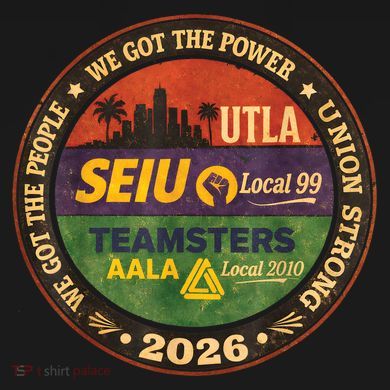 Union Strog Labor Movement UTLA Tie Dye Hoodie