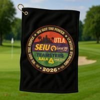 Union Strog Labor Movement UTLA Golf Towel thumb 1