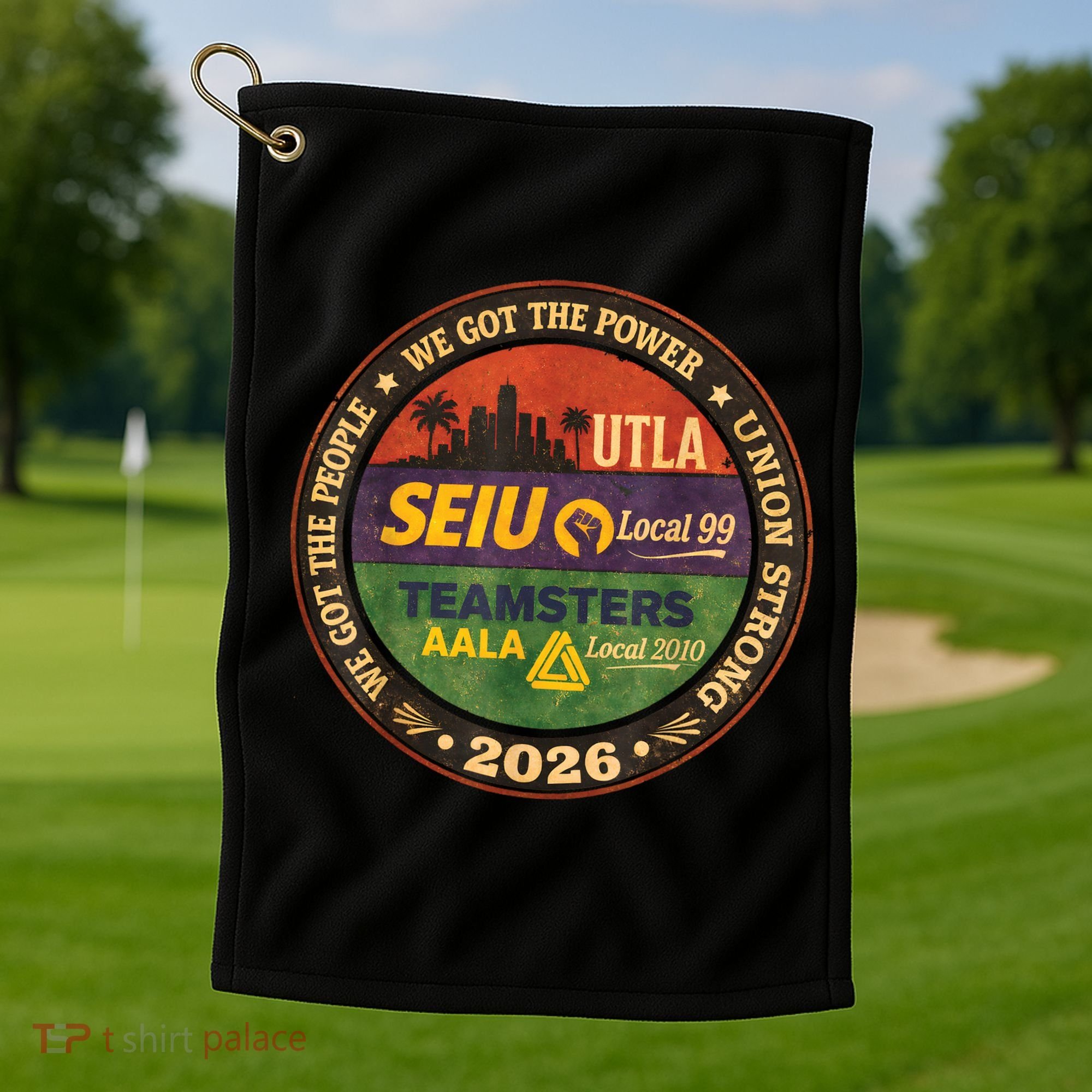 Union Strog Labor Movement UTLA Golf Towel
