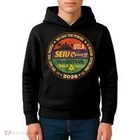 Union Strog Labor Movement UTLA Kids Hoodie thumb 4