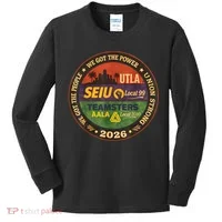 Union Strog Labor Movement UTLA Kids Long Sleeve Shirt thumb 0
