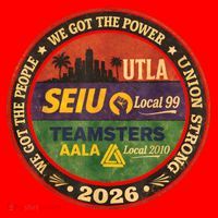 Union Strog Labor Movement UTLA Santa Hat thumb 1