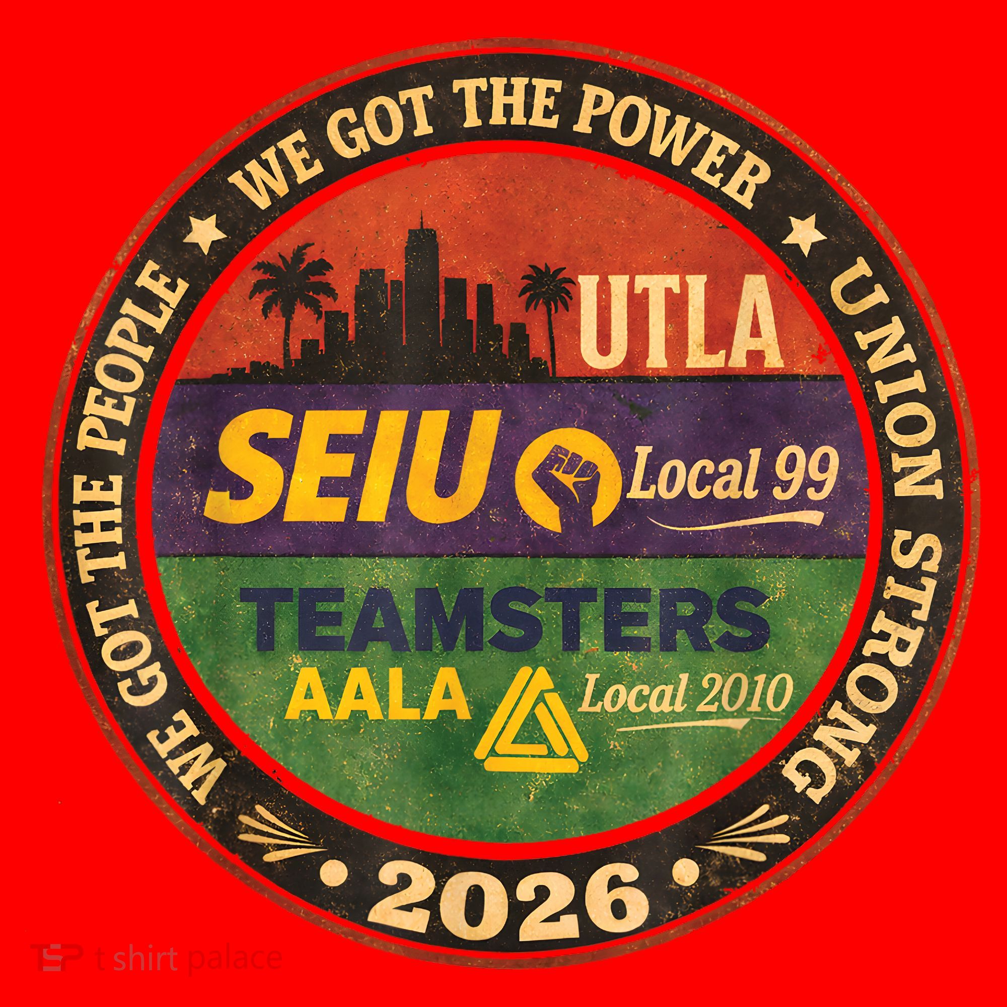 Union Strog Labor Movement UTLA Santa Hat