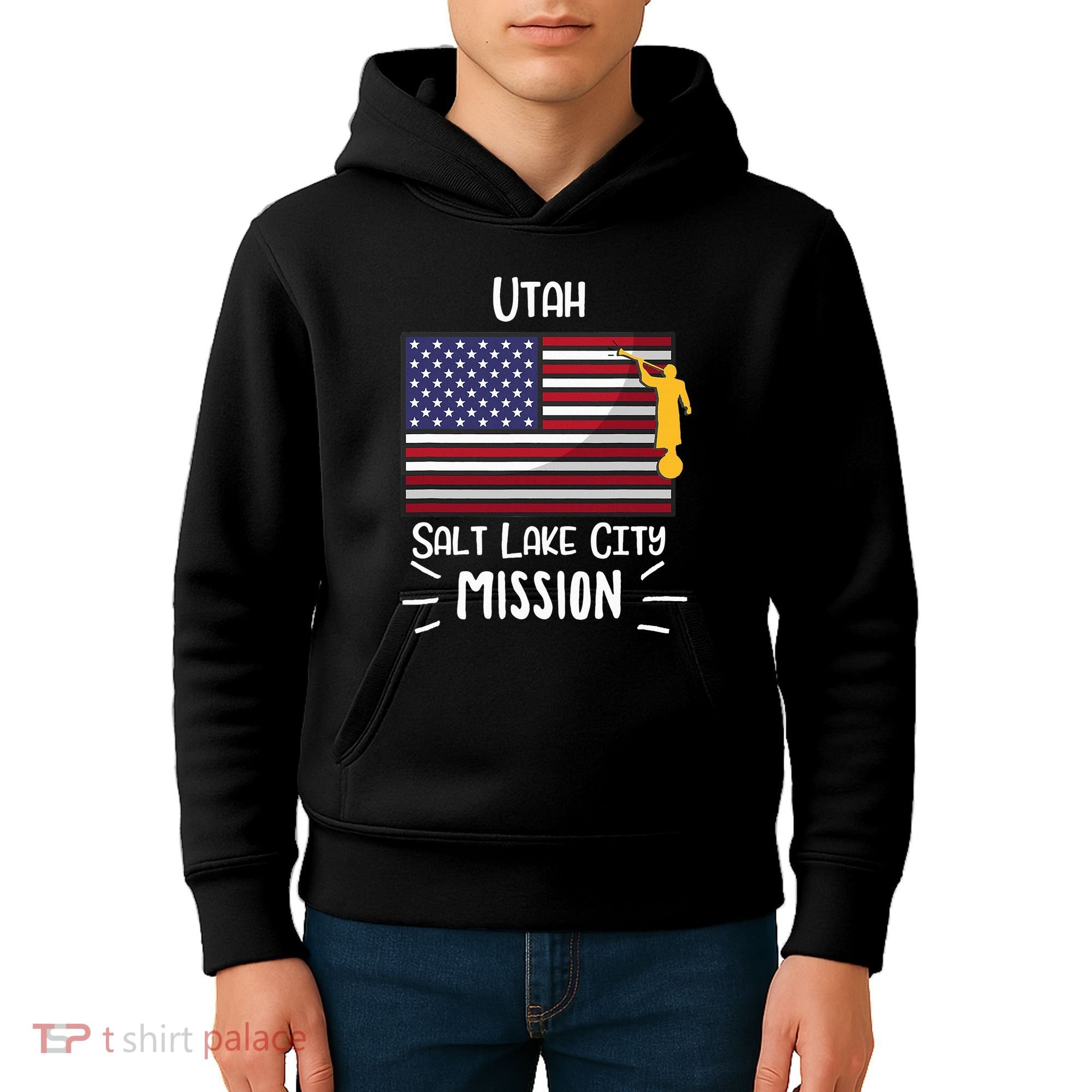 Utah Salt Lake City Mormon Lds Mission Missionary Kids Hoodie