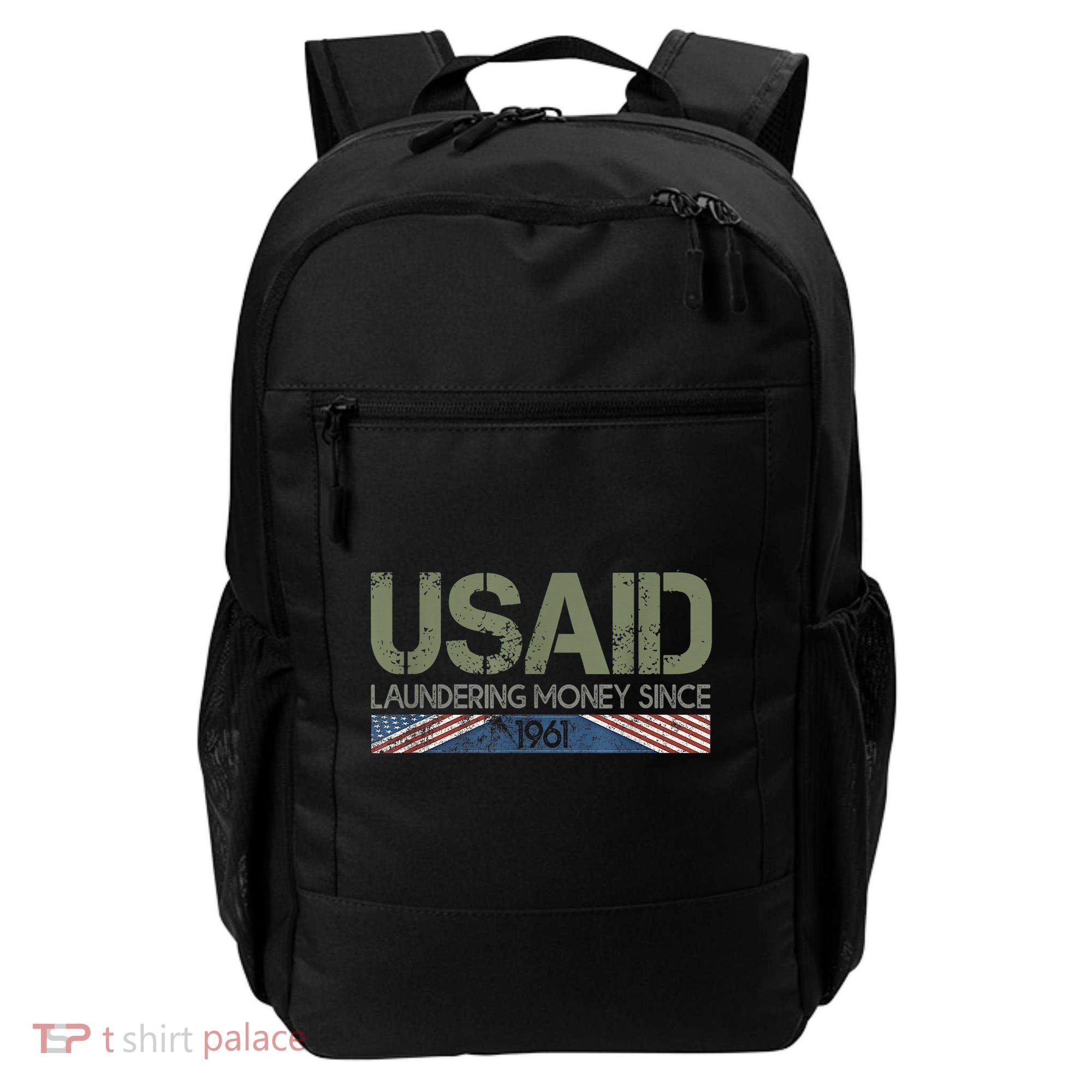 Usaid Satire Laundering Money Since 1961 Backpack