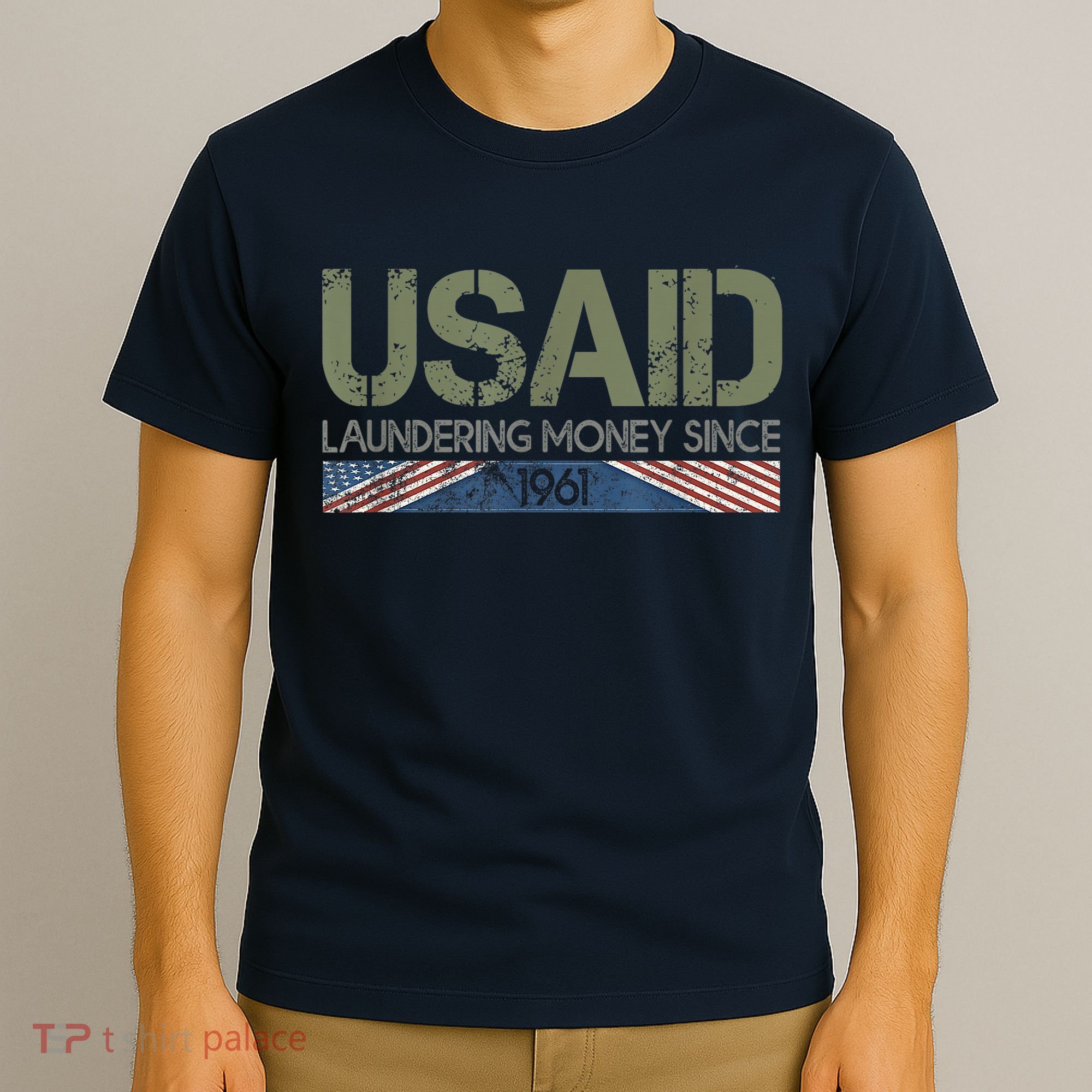 Usaid Satire Laundering Money Since 1961 T-Shirt