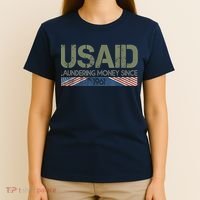 Usaid Satire Laundering Money Since 1961 T-Shirt thumb 4