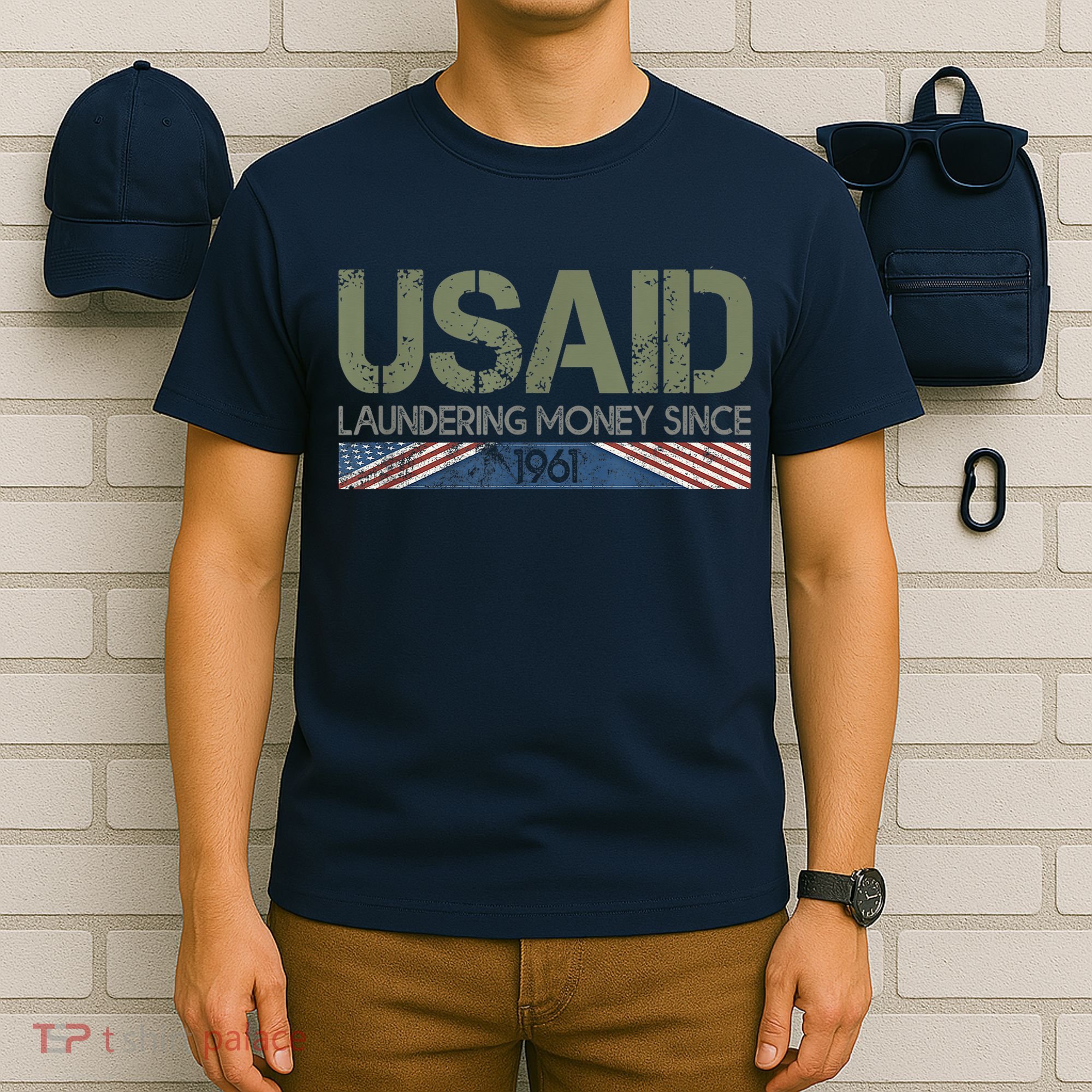 Usaid Satire Laundering Money Since 1961 T-Shirt