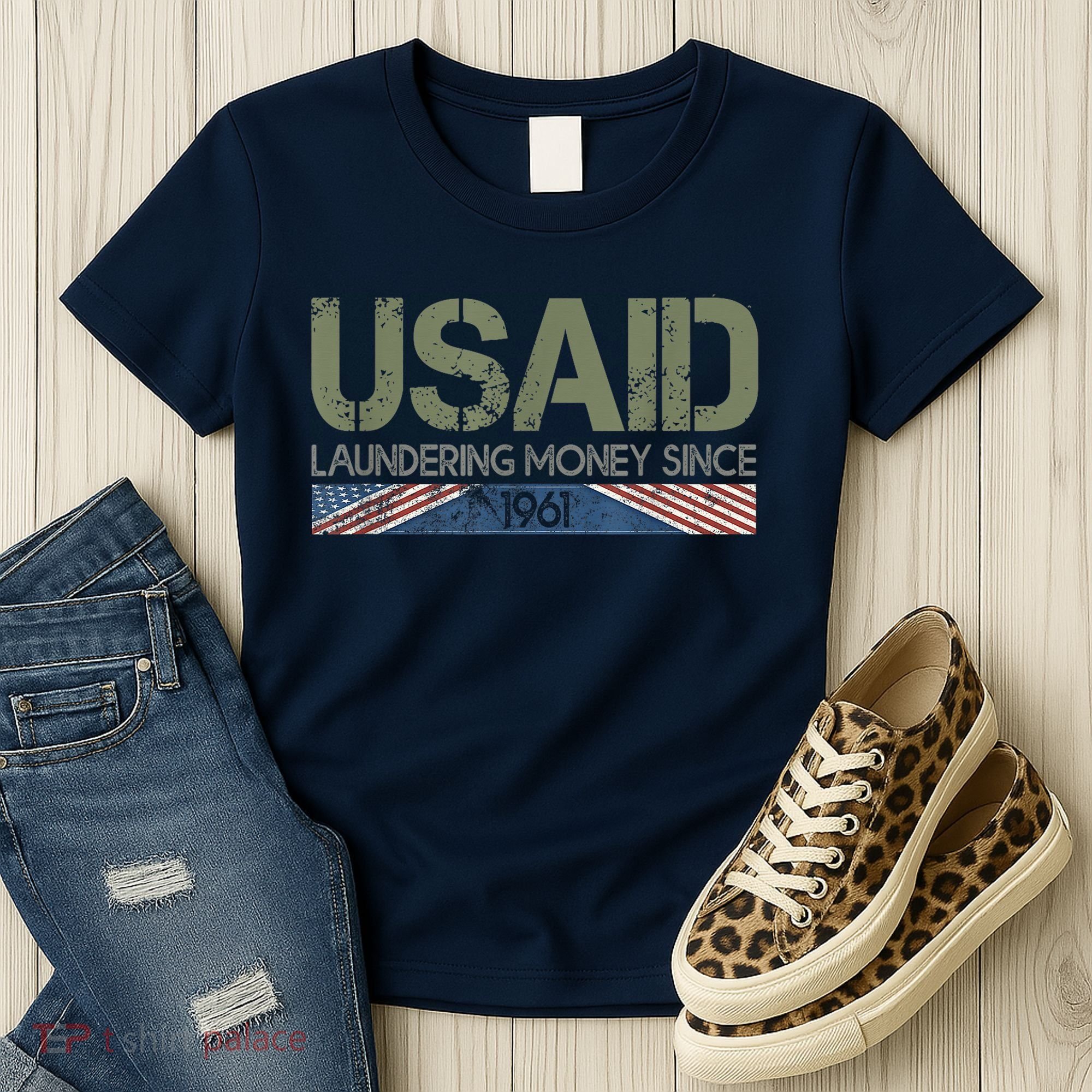 Usaid Satire Laundering Money Since 1961 Women's T-Shirt