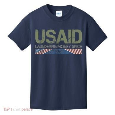 Usaid Satire Laundering Money Since 1961 Kids T-Shirt