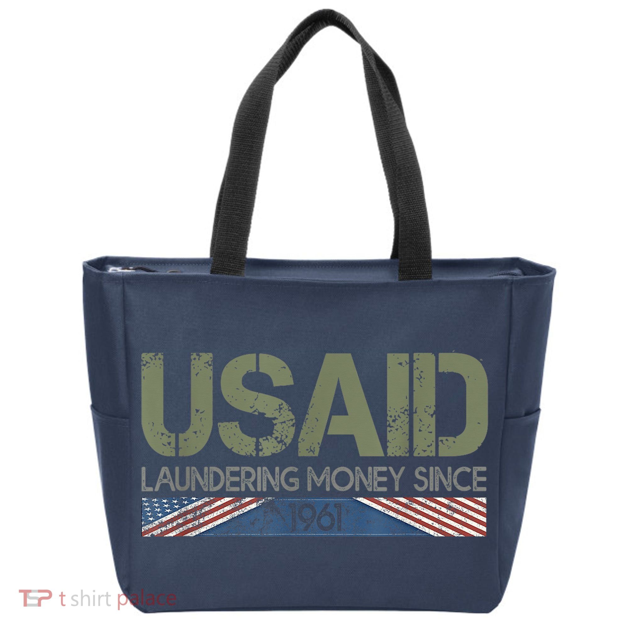 Usaid Satire Laundering Money Since 1961 Tote Bag