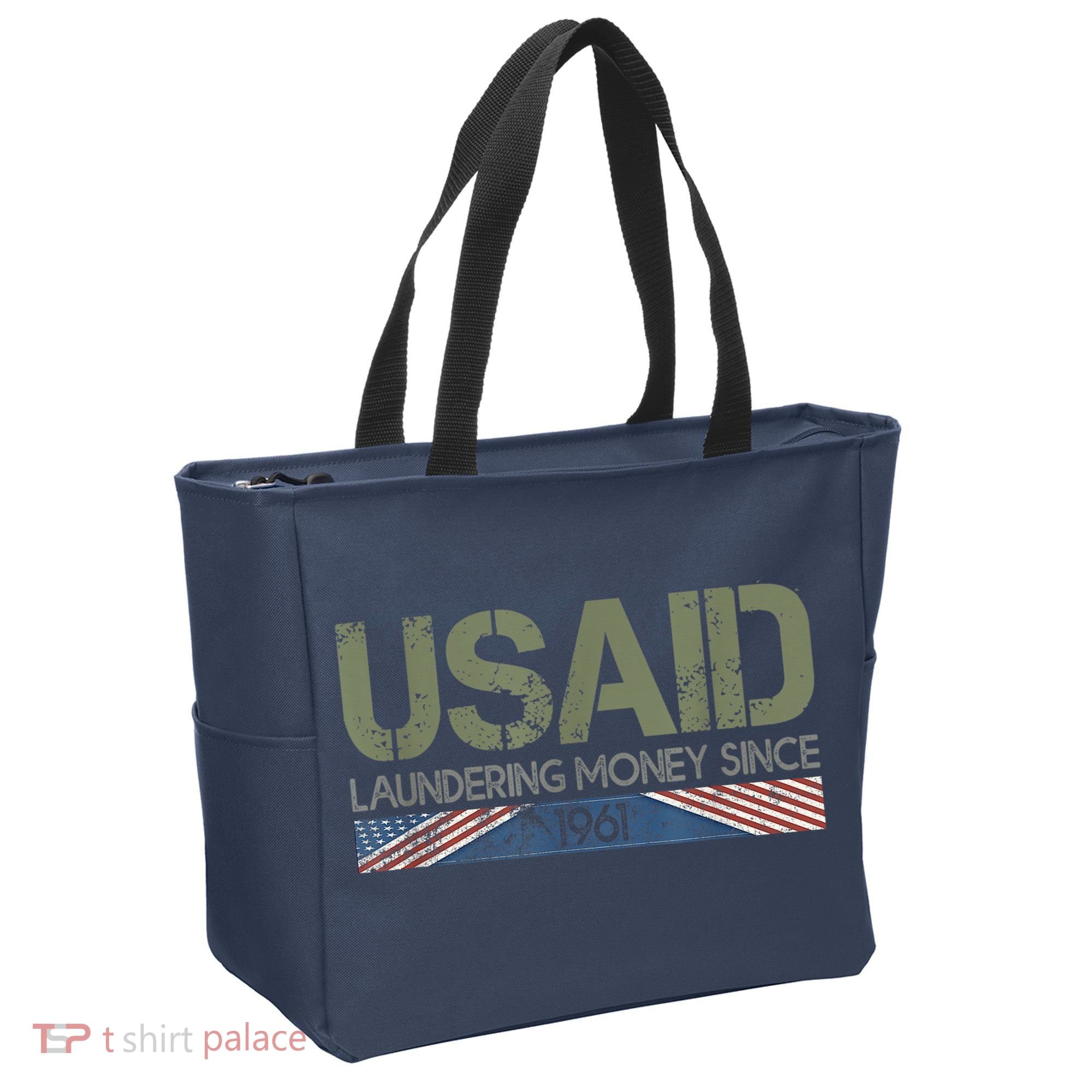 Usaid Satire Laundering Money Since 1961 Tote Bag