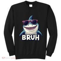 Unny Shark Meme Bruh Teenager Humor Sweatshirt thumb 0