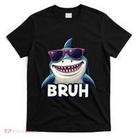 Unny Shark Meme Bruh Teenager Humor T-Shirt thumb 0