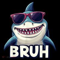 Unny Shark Meme Bruh Teenager Humor Coffee Mug thumb 5