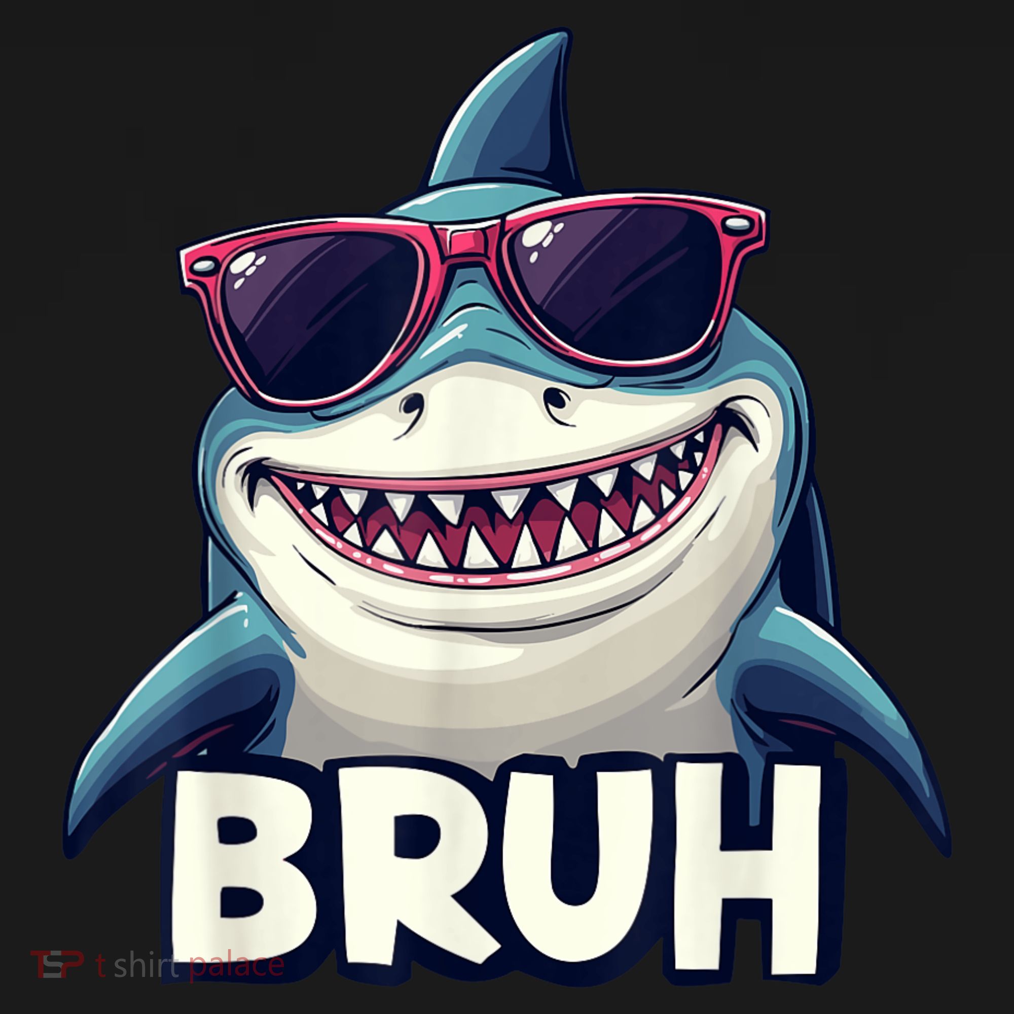 Unny Shark Meme Bruh Teenager Humor Women's Hoodie