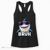 Unny Shark Meme Bruh Teenager Humor Women's Tank Top thumb 0
