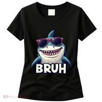 Unny Shark Meme Bruh Teenager Humor Women's T-Shirt thumb 0