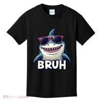Unny Shark Meme Bruh Teenager Humor Kids T-Shirt thumb 0