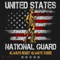 U S National Guard Always Ready Always There Army Gift Bucket Hat thumb 4