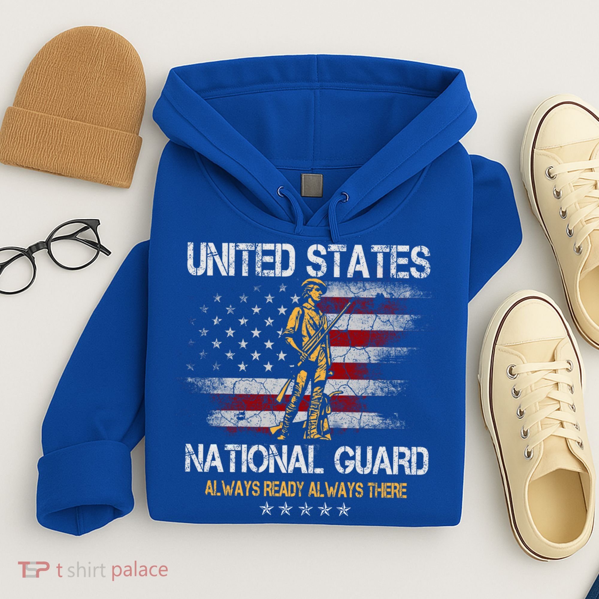 U S National Guard Always Ready Always There Army Gift Hoodie