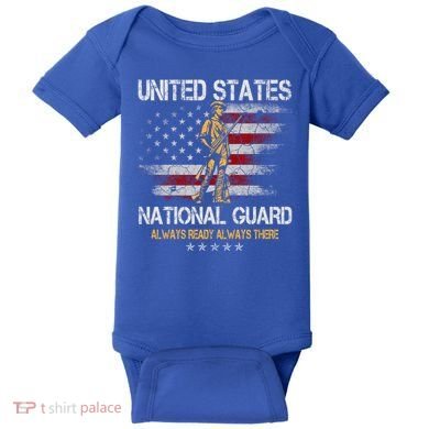 U S National Guard Always Ready Always There Army Gift Baby Bodysuit