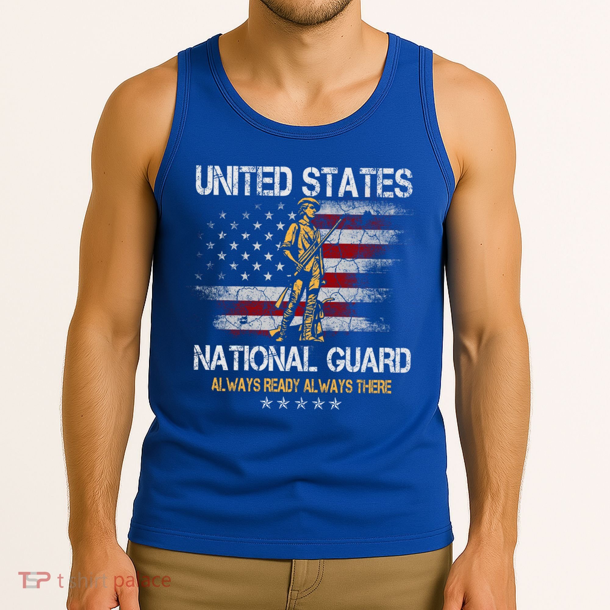 U S National Guard Always Ready Always There Army Gift Tank Top