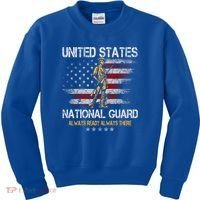 U S National Guard Always Ready Always There Army Gift Kids Sweatshirt thumb 0