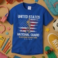 U S National Guard Always Ready Always There Army Gift Kids T-Shirt thumb 3