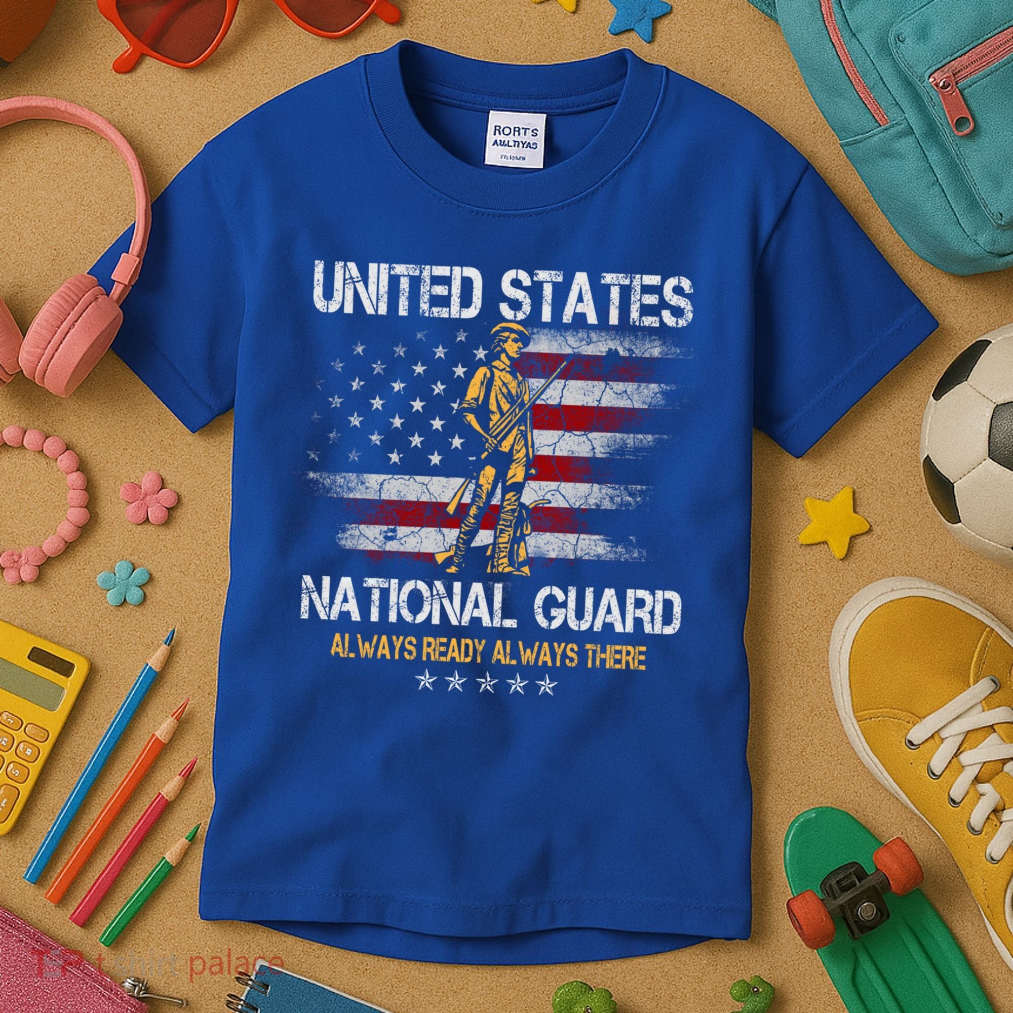 U S National Guard Always Ready Always There Army Gift Kids T-Shirt
