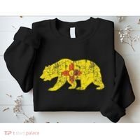 Usa State New Mexico Flag Bear Red Zia Sun Symbol Sweatshirt thumb 2