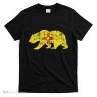 Usa State New Mexico Flag Bear Red Zia Sun Symbol T-Shirt thumb 0